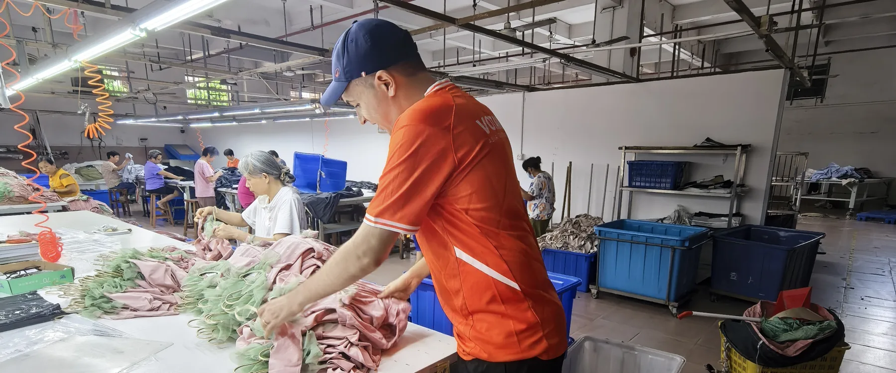 Inside a garment factory in Foshan